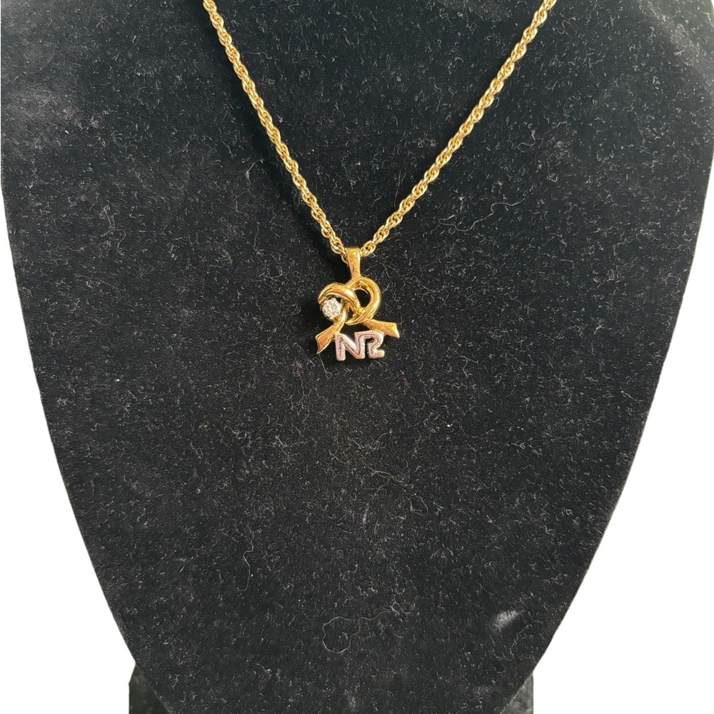 Nina Ricci vintage necklace. In excellent condition. Stud on knot 7.5” - Picture 3 of 4
